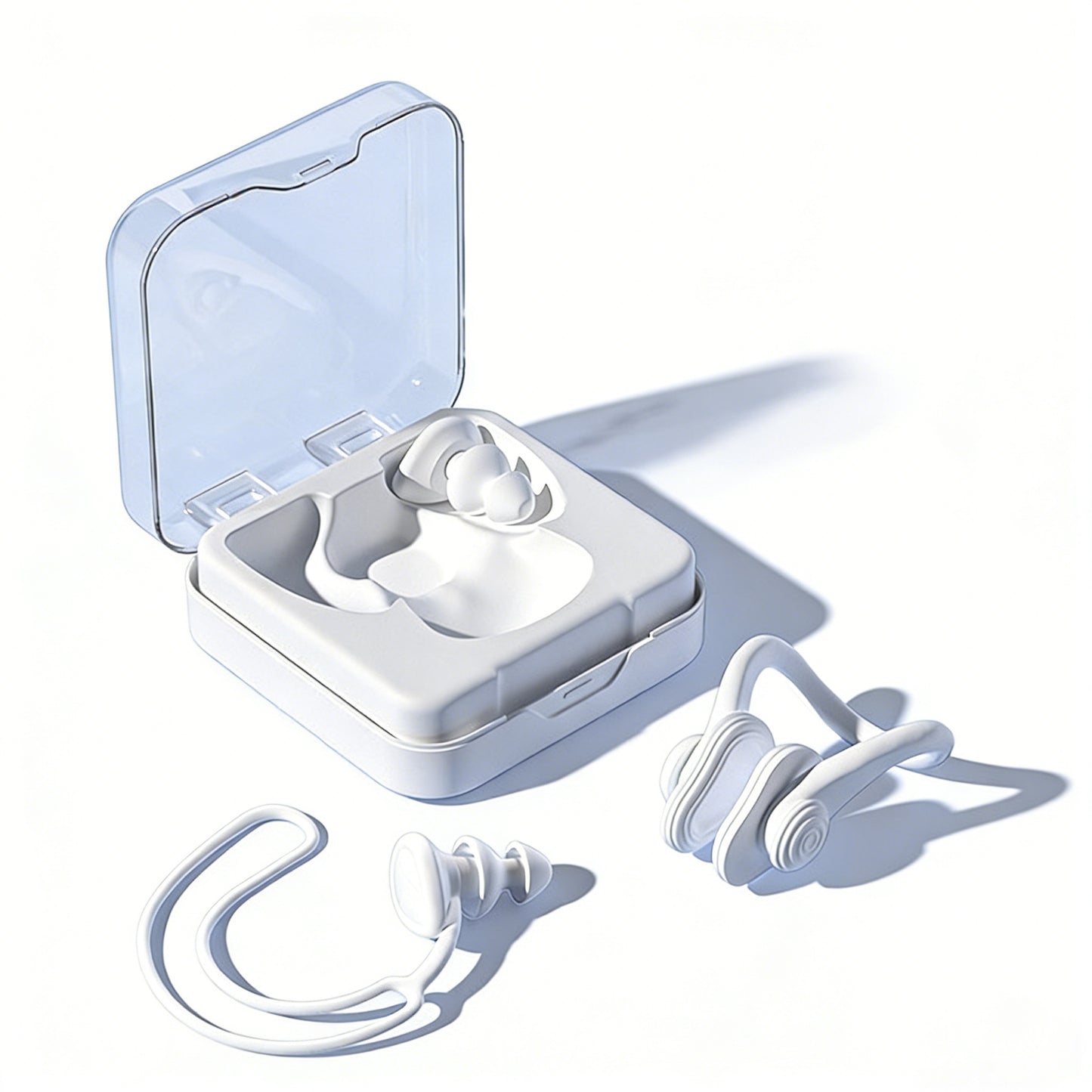 Professional Waterproof Swimming Earplugs and Nose Clip Set