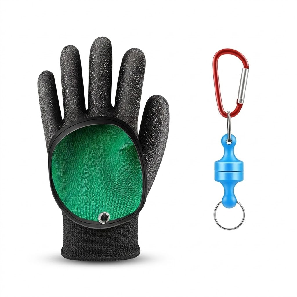 Professional Magnetic Quick-Release Fishing Gloves